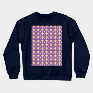 3 rectangular bars that are arranged in a purple triangle Crewneck Sweatshirt